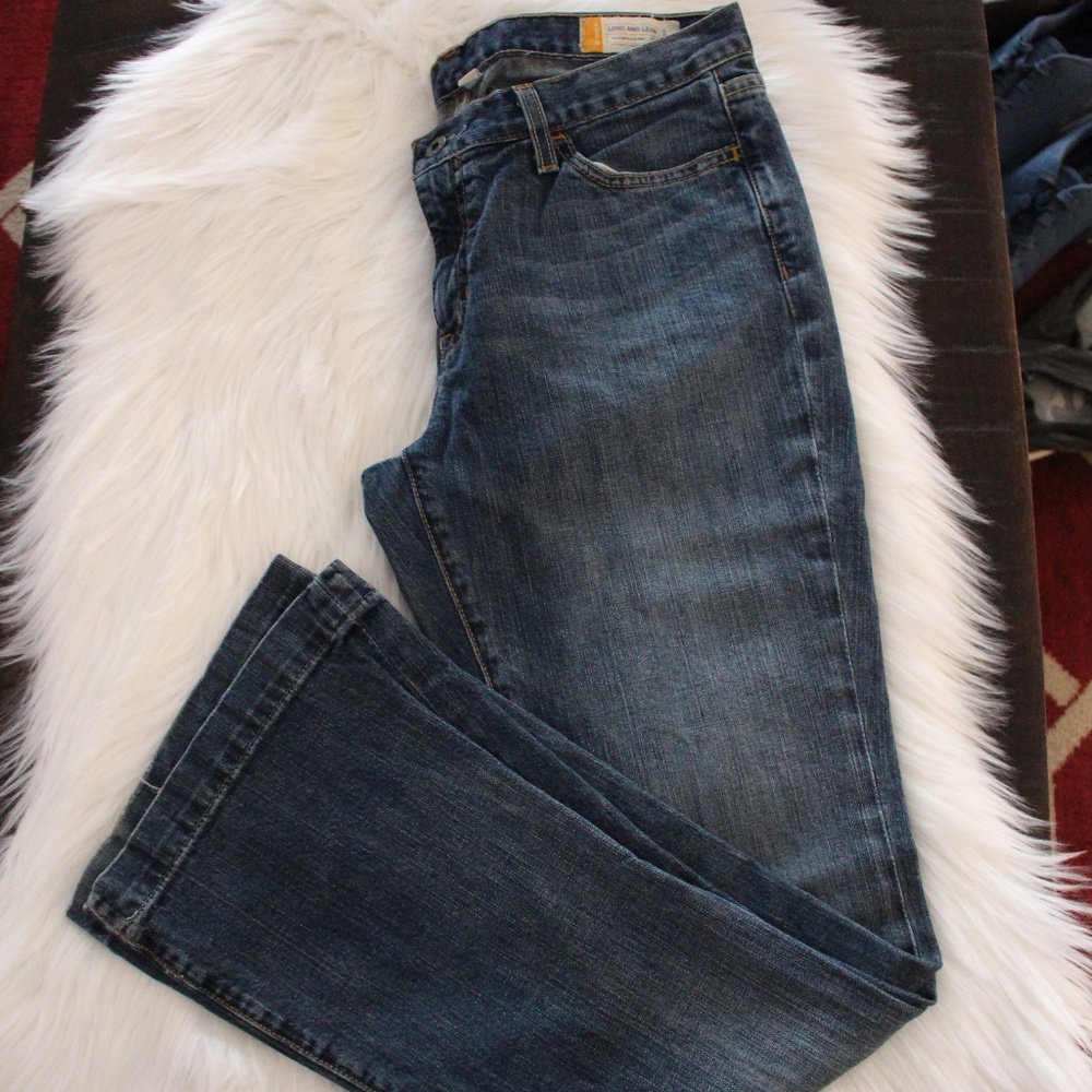 Gap, Long and Lean Flare Stretch jeans